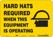 Safety Sign 7 in x 10 in Polyethylene