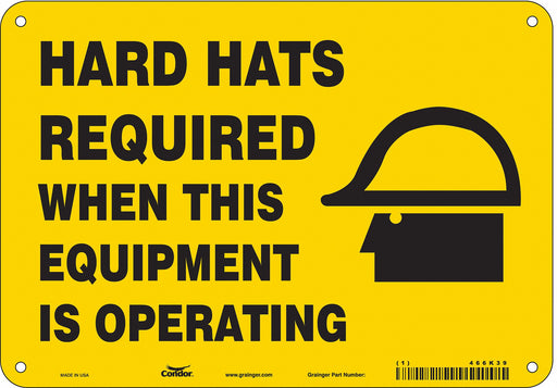 Safety Sign 7 in x 10 in Polyethylene