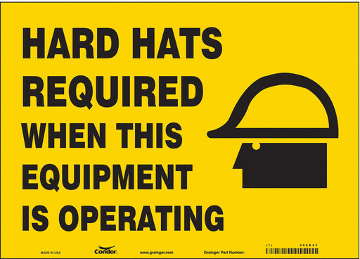 Safety Sign 10 in x 14 in Vinyl