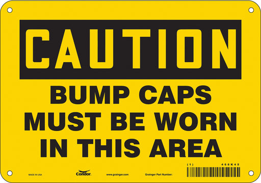 Safety Sign 7 inx10 in Polyethylene
