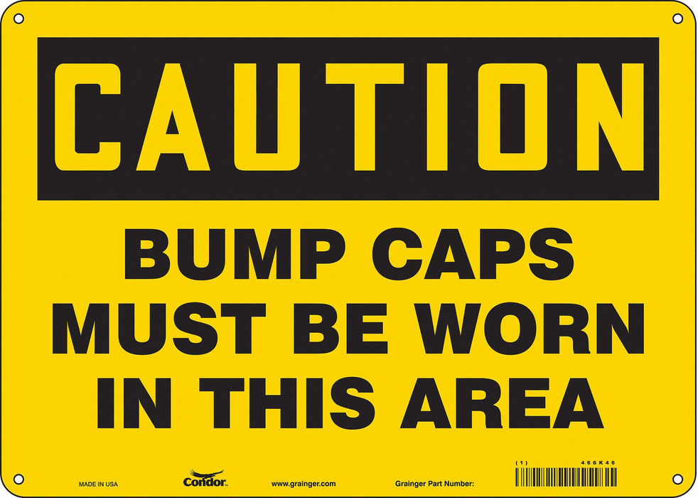 Safety Sign 10 inx14 in Polyethylene