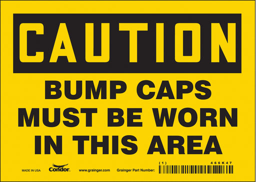 Safety Sign 5 inx7 in Vinyl
