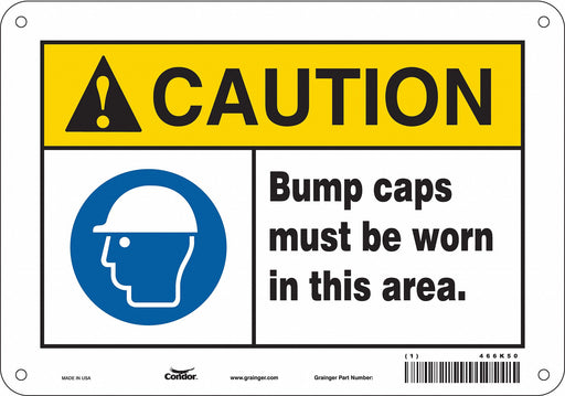 Safety Sign 7 in x 10 in Aluminum