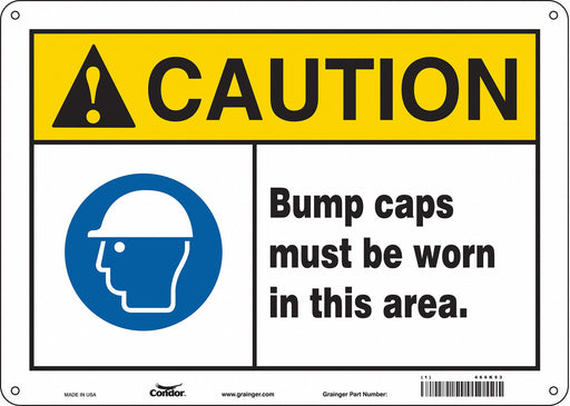 Safety Sign 10 in x 14 in Polyethylene