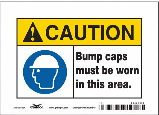 Safety Sign 5 inx7 in Vinyl
