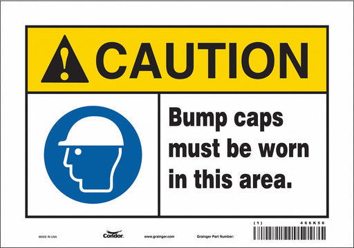 Safety Sign 7 inx10 in Vinyl