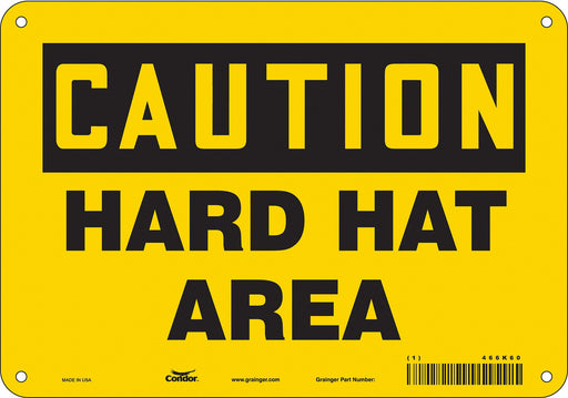 Safety Sign 7 inx10 in Polyethylene