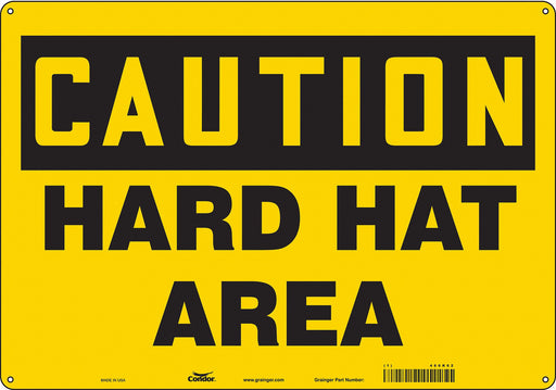 Safety Sign 14 inx20 in Polyethylene