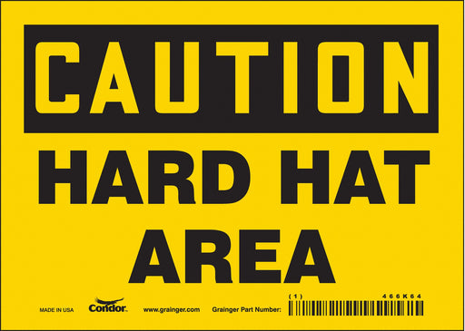 Safety Sign 5 inx7 in Vinyl