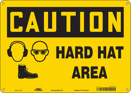 Safety Sign 10 inx14 in Aluminum