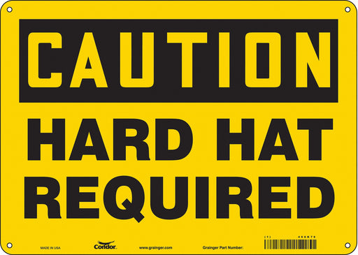 Safety Sign 10 inx14 in Aluminum