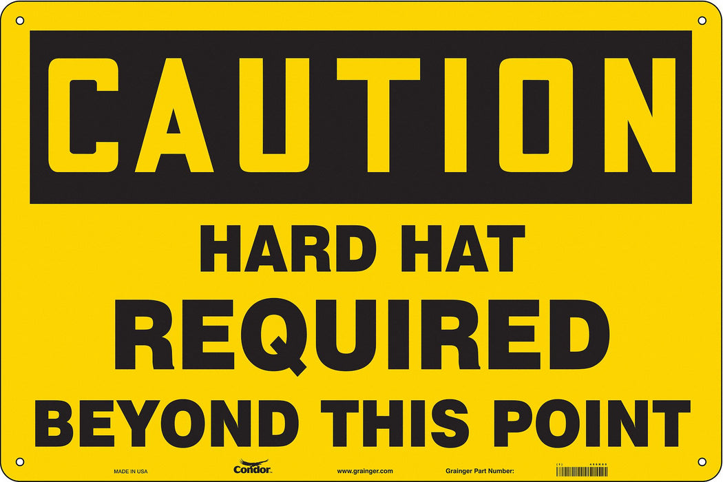 Safety Sign 24 in x 36 in Polyethylene