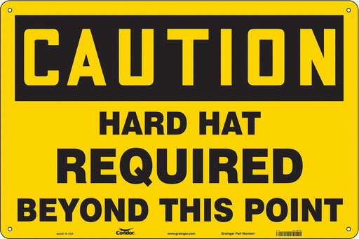 Safety Sign 24 in x 36 in Polyethylene