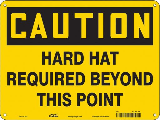 Safety Sign 18 in x 24 in Polyethylene