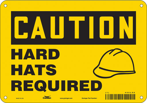 Safety Sign 7 inx10 in Polyethylene