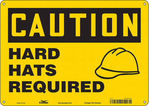 Safety Sign 10 inx14 in Polyethylene