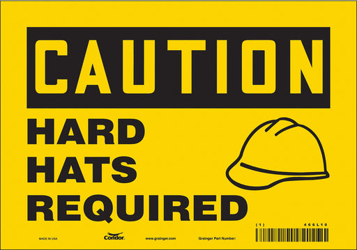 Safety Sign 7 inx10 in Vinyl