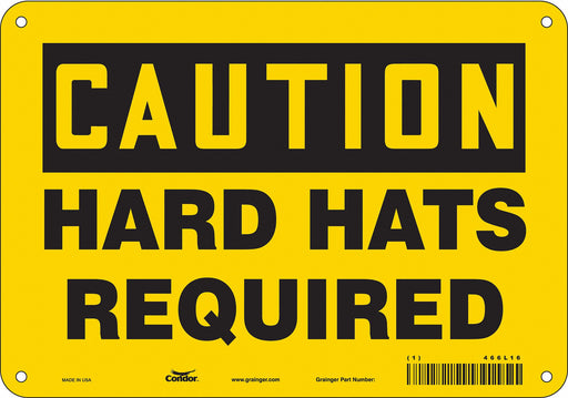 Safety Sign 7 in x 10 in Polyethylene