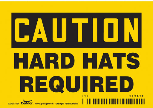 Safety Sign 3 1/2 inx5 in Vinyl