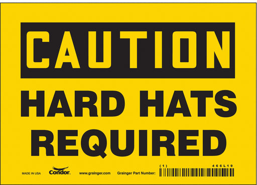 Safety Sign 5 inx7 in Vinyl