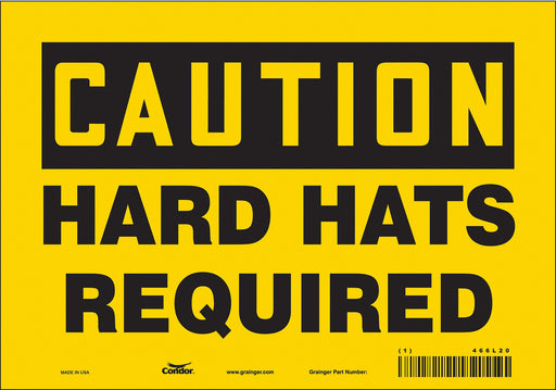 Safety Sign 7 in x 10 in Vinyl