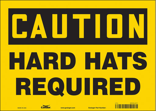 Safety Sign 10 inx14 in Vinyl