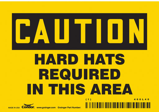 Safety Sign 3 1/2 inx5 in Vinyl