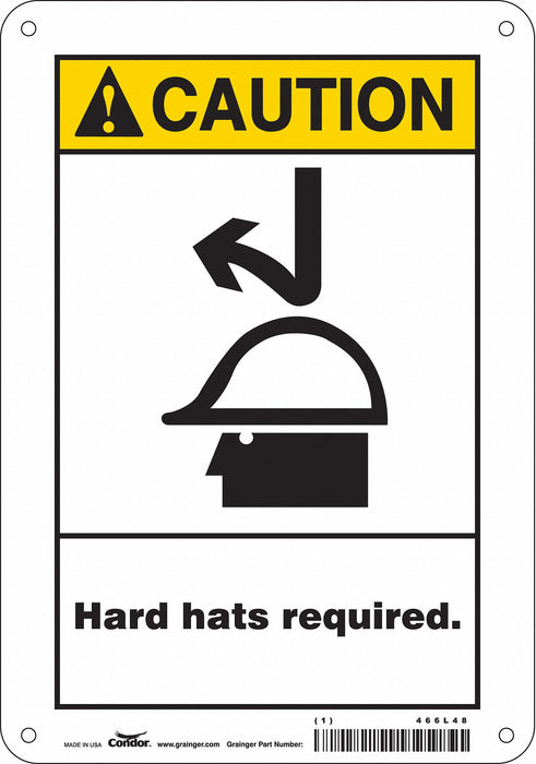 Safety Sign 10 inx7 in Polyethylene