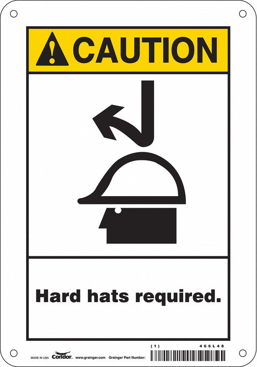 Safety Sign 10 inx7 in Polyethylene