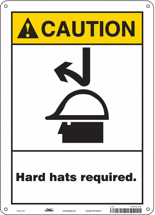 Safety Sign 14 in x 10 in Polyethylene