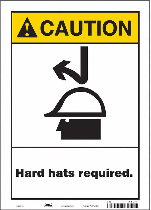 Safety Sign 14 in x 10 in Vinyl