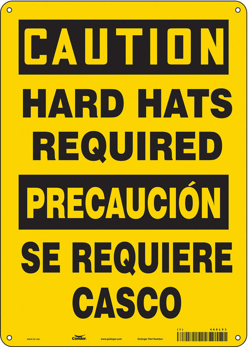 Safety Sign 14 inx10 in Polyethylene
