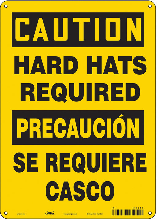 Safety Sign 14 inx10 in Polyethylene