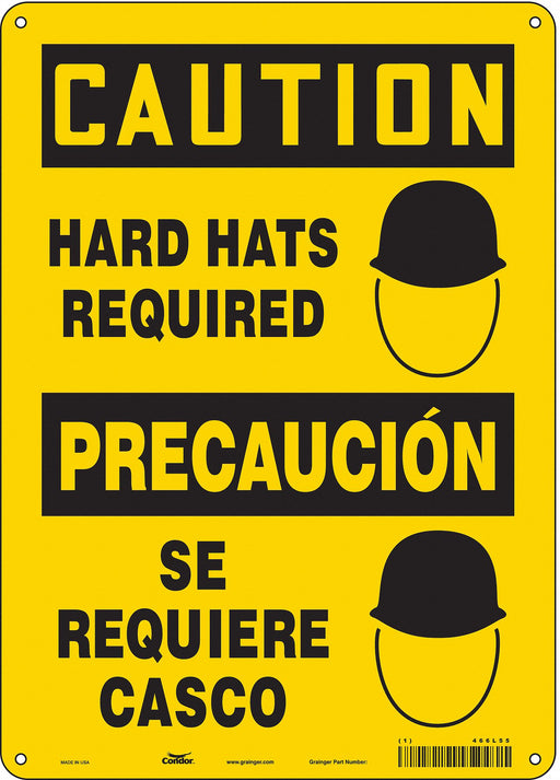 Safety Sign 14 in x 10 in Aluminum
