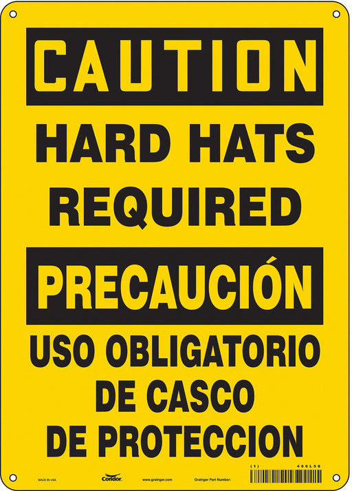 Safety Sign 14 inx10 in Aluminum