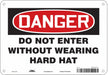 Safety Sign 7 in x 10 in Aluminum