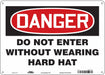 Safety Sign 10 inx14 in Aluminum