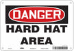 J6929 Safety Sign 7 in x 10 in Aluminum