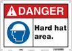 Safety Sign 10 in x 14 in Polyethylene
