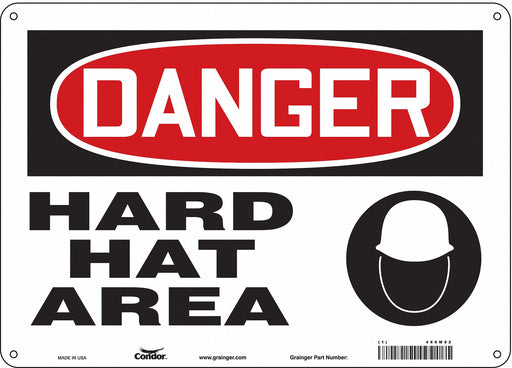 Safety Sign 10 inx14 in Aluminum