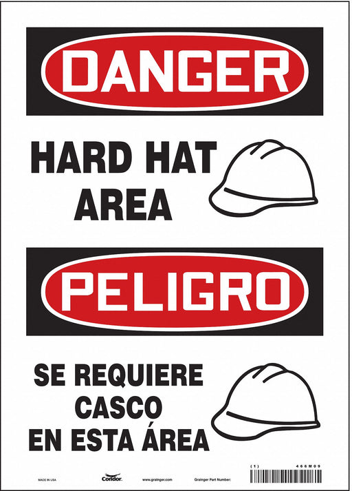Safety Sign 14 inx10 in Vinyl