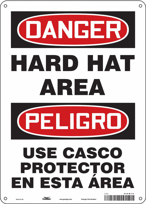 Safety Sign 14 inx10 in Aluminum