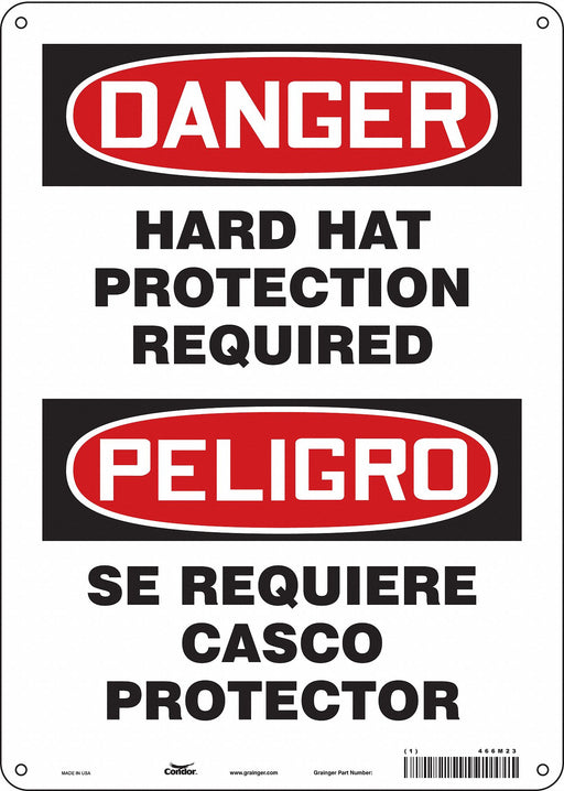 Safety Sign 14 inx10 in Aluminum