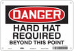 Safety Sign 7 in x 10 in Aluminum