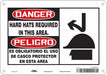Safety Sign 7 in x 10 in Aluminum