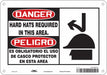 Safety Sign 7 inx10 in Polyethylene