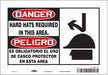 Safety Sign 7 inx10 in Vinyl