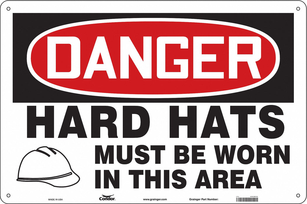 Safety Sign 24 in x 36 in Polyethylene