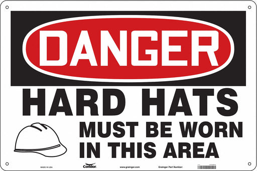 Safety Sign 24 in x 36 in Polyethylene