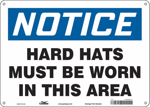 Safety Sign 10 inx14 in Aluminum